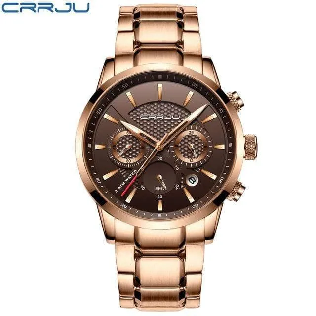 Männer Uhr 30m Wasserdicht Herren Uhren Top Brand Luxus Stahl Uhr Chronograph Männliche Uhr Saat uhren hombre