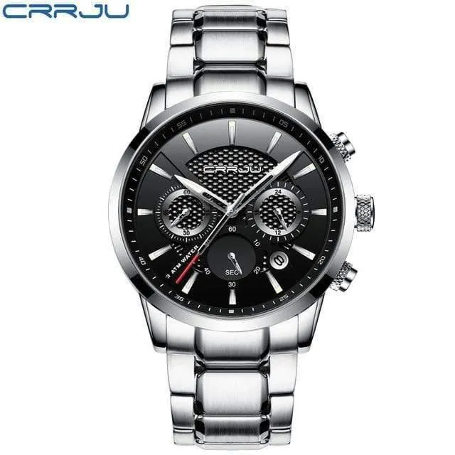 Männer Uhr 30m Wasserdicht Herren Uhren Top Brand Luxus Stahl Uhr Chronograph Männliche Uhr Saat uhren hombre