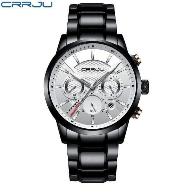 Männer Uhr 30m Wasserdicht Herren Uhren Top Brand Luxus Stahl Uhr Chronograph Männliche Uhr Saat uhren hombre