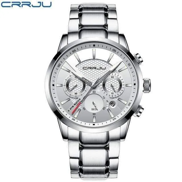 Männer Uhr 30m Wasserdicht Herren Uhren Top Brand Luxus Stahl Uhr Chronograph Männliche Uhr Saat uhren hombre