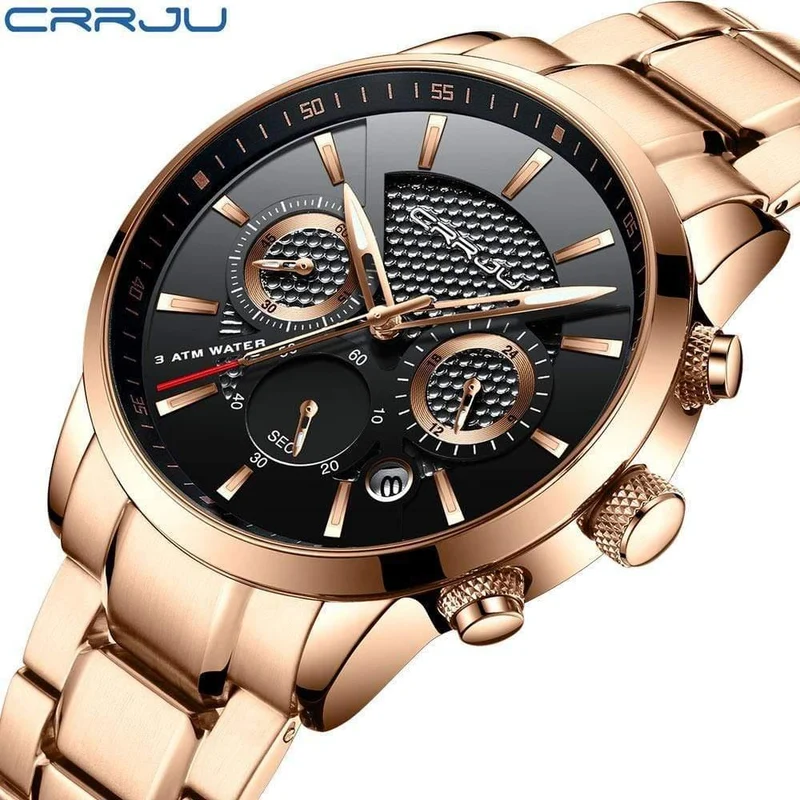 Männer Uhr 30m Wasserdicht Herren Uhren Top Brand Luxus Stahl Uhr Chronograph Männliche Uhr Saat uhren hombre