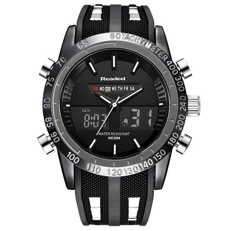 Herrenuhr LED-Anzeige Luxus Sportuhren Digital Militär Herren Quarz Armbanduhren Relogio Masculino