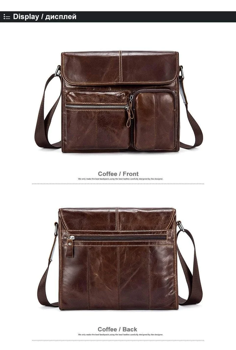 Leder Männer Taschen Casual Business Reise Herren Messenger Bag Vintage männer Umhängetaschen bolsas männlichen 380