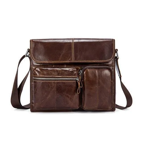 Leder Männer Taschen Casual Business Reise Herren Messenger Bag Vintage männer Umhängetaschen bolsas männlichen 380
