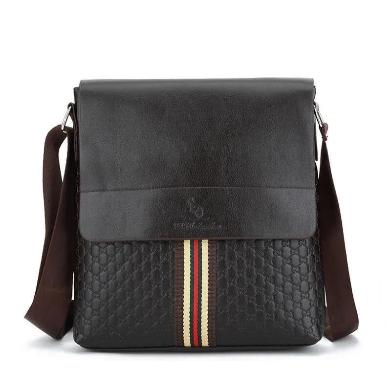 Business Leder Herren Messenger Bags Werbe Kleine Umhängetasche Vintage Umhängetasche Casual Man Bag LJ-0573