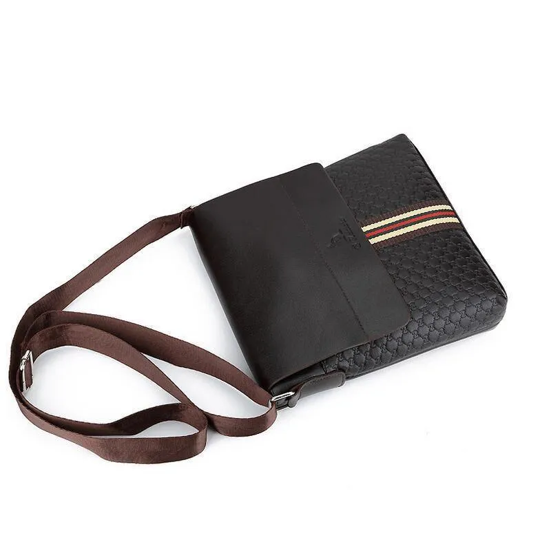 Business Leder Herren Messenger Bags Werbe Kleine Umhängetasche Vintage Umhängetasche Casual Man Bag LJ-0573