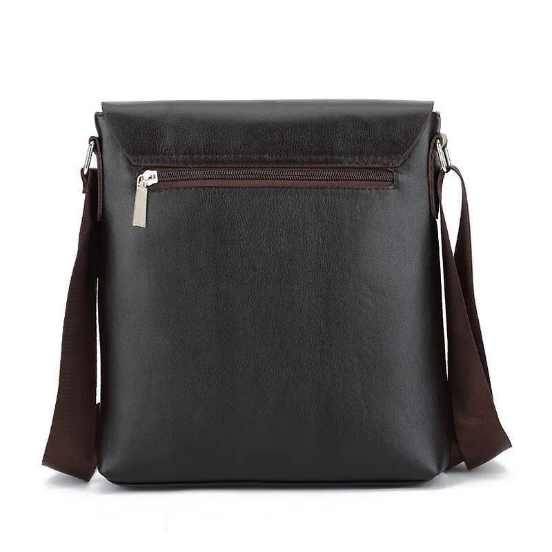 Business Leder Herren Messenger Bags Werbe Kleine Umhängetasche Vintage Umhängetasche Casual Man Bag LJ-0573