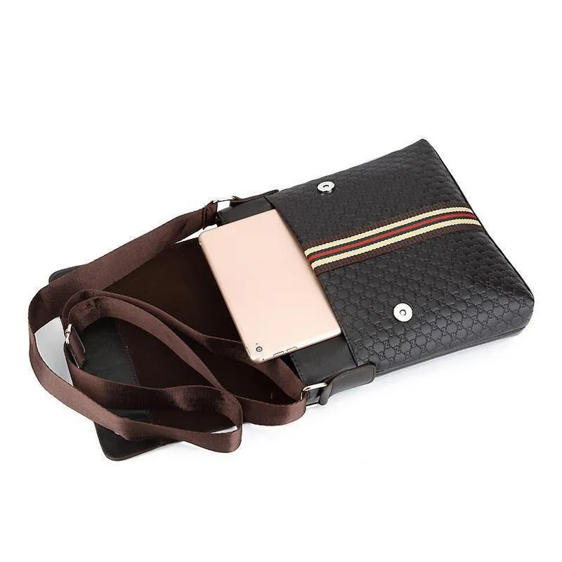 Business Leder Herren Messenger Bags Werbe Kleine Umhängetasche Vintage Umhängetasche Casual Man Bag LJ-0573