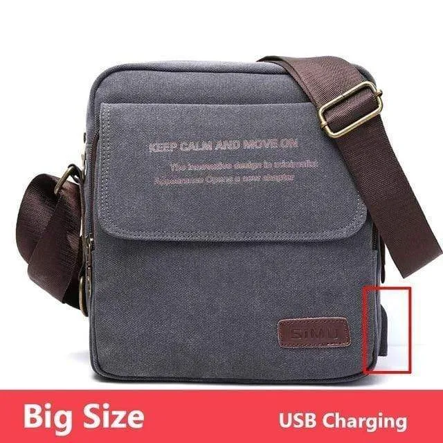 Tasche Hohe Qualität Männer Leinwand Umhängetasche Casual Travel Herren Umhängetasche Männlich Messenger Bags 3 Größe