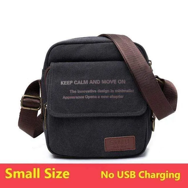 Tasche Hohe Qualität Männer Leinwand Umhängetasche Casual Travel Herren Umhängetasche Männlich Messenger Bags 3 Größe