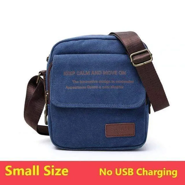 Tasche Hohe Qualität Männer Leinwand Umhängetasche Casual Travel Herren Umhängetasche Männlich Messenger Bags 3 Größe