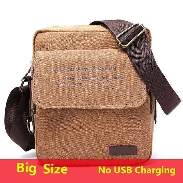 Tasche Hohe Qualität Männer Leinwand Umhängetasche Casual Travel Herren Umhängetasche Männlich Messenger Bags 3 Größe