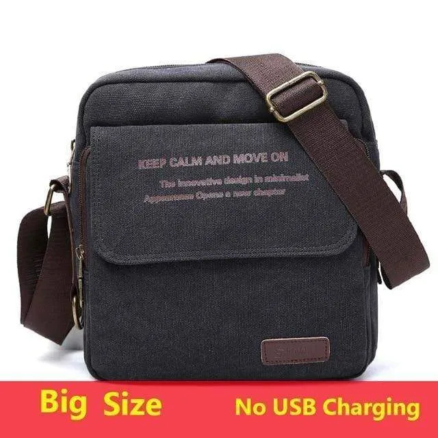 Tasche Hohe Qualität Männer Leinwand Umhängetasche Casual Travel Herren Umhängetasche Männlich Messenger Bags 3 Größe