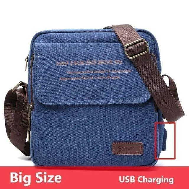 Tasche Hohe Qualität Männer Leinwand Umhängetasche Casual Travel Herren Umhängetasche Männlich Messenger Bags 3 Größe
