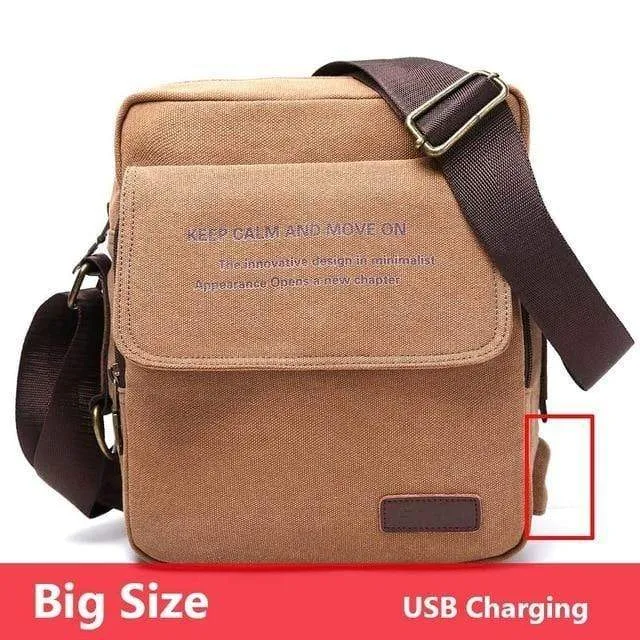 Tasche Hohe Qualität Männer Leinwand Umhängetasche Casual Travel Herren Umhängetasche Männlich Messenger Bags 3 Größe