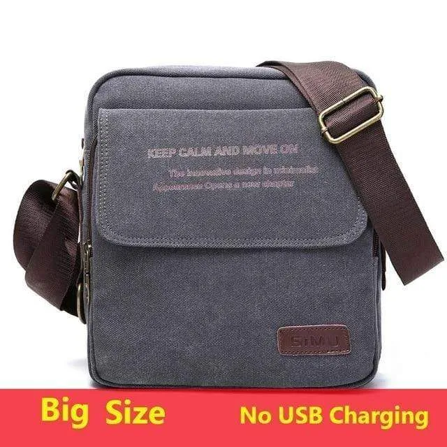 Tasche Hohe Qualität Männer Leinwand Umhängetasche Casual Travel Herren Umhängetasche Männlich Messenger Bags 3 Größe
