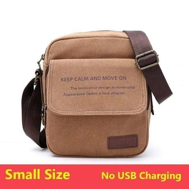 Tasche Hohe Qualität Männer Leinwand Umhängetasche Casual Travel Herren Umhängetasche Männlich Messenger Bags 3 Größe