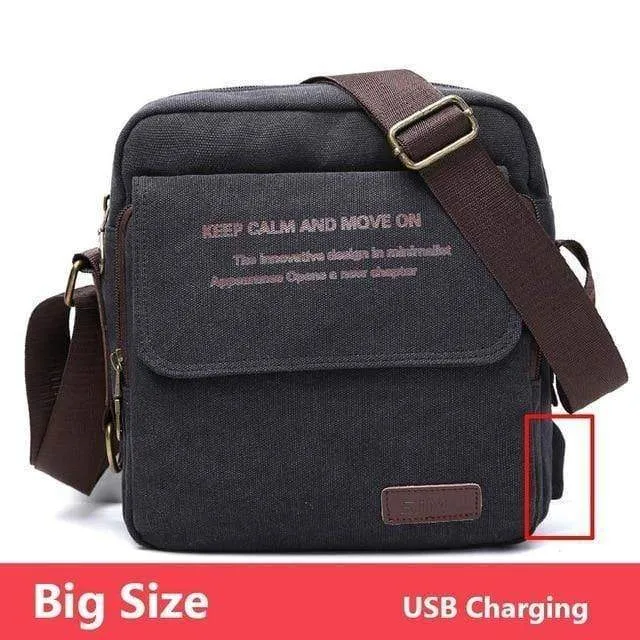 Tasche Hohe Qualität Männer Leinwand Umhängetasche Casual Travel Herren Umhängetasche Männlich Messenger Bags 3 Größe