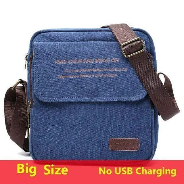 Tasche Hohe Qualität Männer Leinwand Umhängetasche Casual Travel Herren Umhängetasche Männlich Messenger Bags 3 Größe