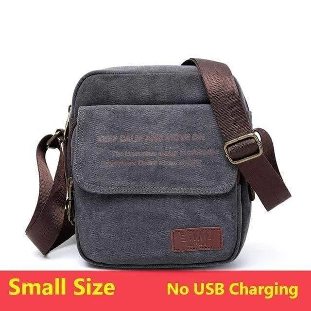Tasche Hohe Qualität Männer Leinwand Umhängetasche Casual Travel Herren Umhängetasche Männlich Messenger Bags 3 Größe