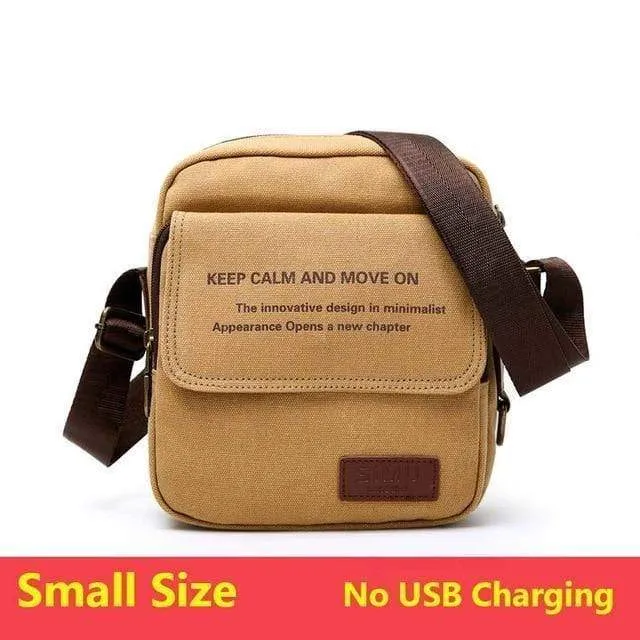 Tasche Hohe Qualität Männer Leinwand Umhängetasche Casual Travel Herren Umhängetasche Männlich Messenger Bags 3 Größe