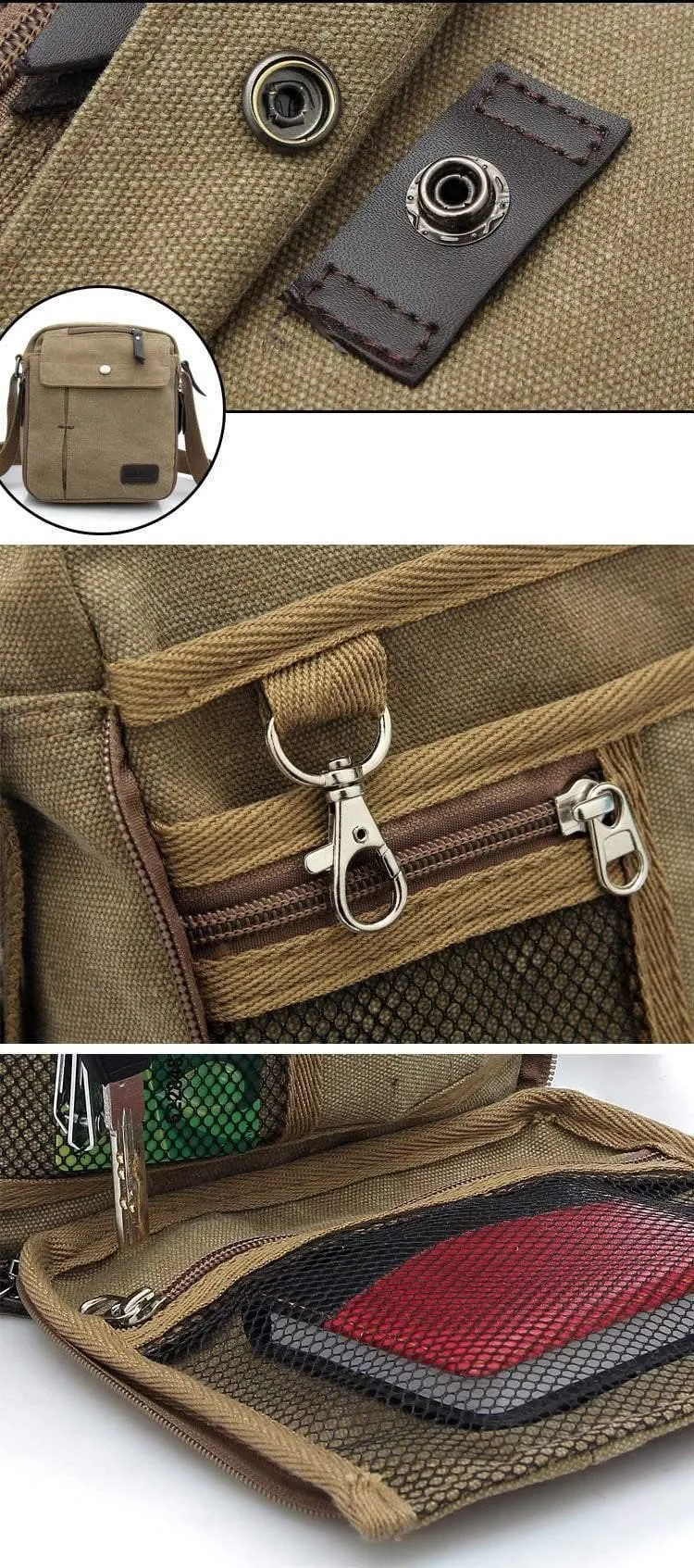 Herren Tasche Casual Business Canvas Herren Umhängetasche Vintage Herren Umhängetasche bolsas male