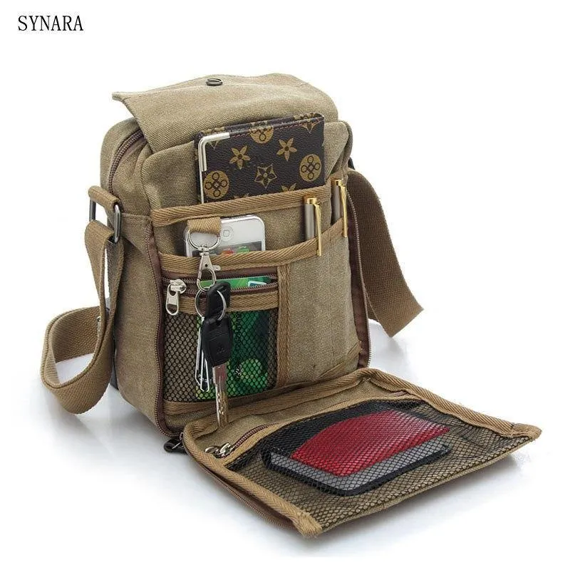Herren Tasche Casual Business Canvas Herren Umhängetasche Vintage Herren Umhängetasche bolsas male