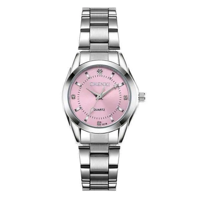 Luxus Damen Casual Uhren wasserdichte Uhr Damen Mode Kleid Strass Uhr
