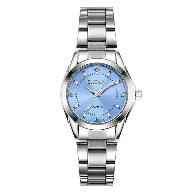 Luxus Damen Casual Uhren wasserdichte Uhr Damen Mode Kleid Strass Uhr