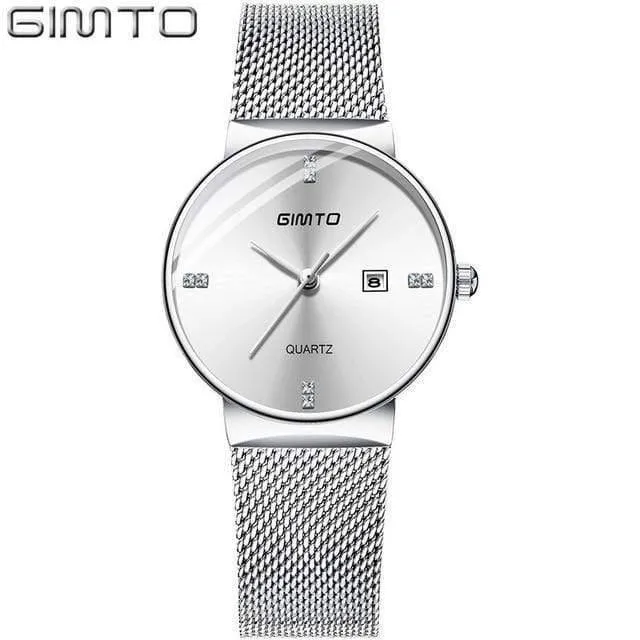 Damenuhren, Minimalismus, Strass, Kalender, Japan, Quarz, Damen-Armbanduhr, Geschenkuhr für Urlaubsliebhaber