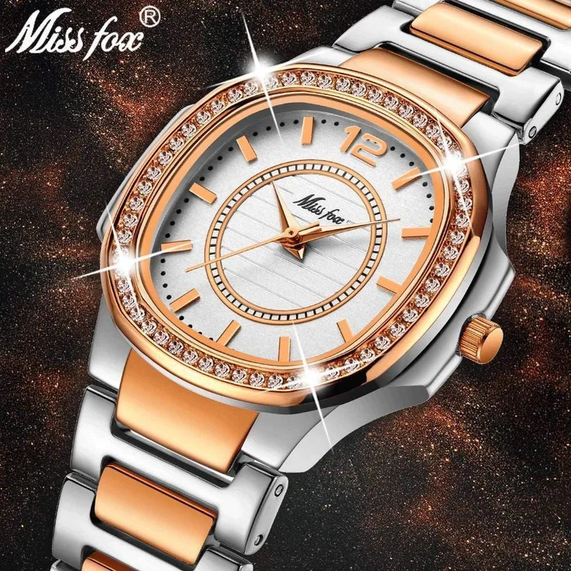 Uhr Frauen Quarz Uhren Damen Top Marke Luxus Edelstahl Weibliche Armbanduhr Mädchen Goldene Uhr Stunden