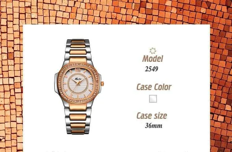 Uhr Frauen Quarz Uhren Damen Top Marke Luxus Edelstahl Weibliche Armbanduhr Mädchen Goldene Uhr Stunden