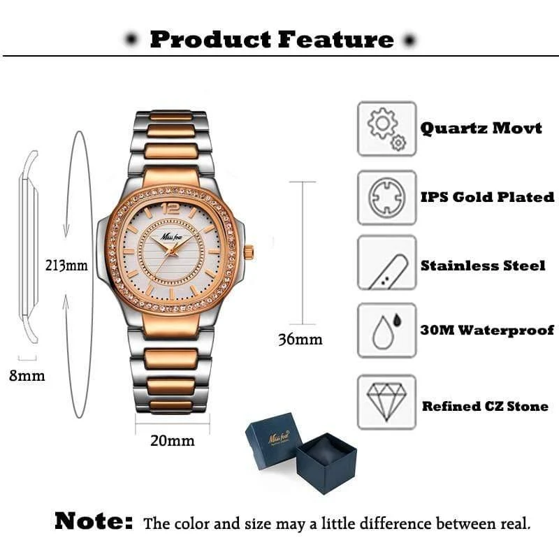 Uhr Frauen Quarz Uhren Damen Top Marke Luxus Edelstahl Weibliche Armbanduhr Mädchen Goldene Uhr Stunden
