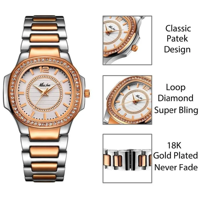 Uhr Frauen Quarz Uhren Damen Top Marke Luxus Edelstahl Weibliche Armbanduhr Mädchen Goldene Uhr Stunden
