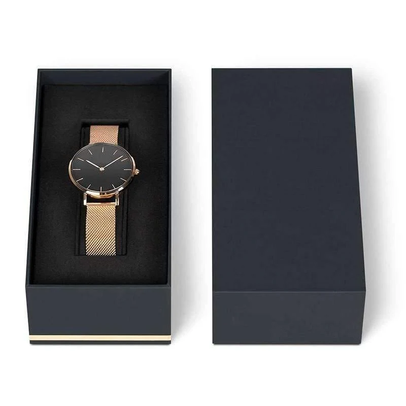 Mode armbanduhren frauen mailand edelstahl band dame quarzuhren uhr relogio feminino
