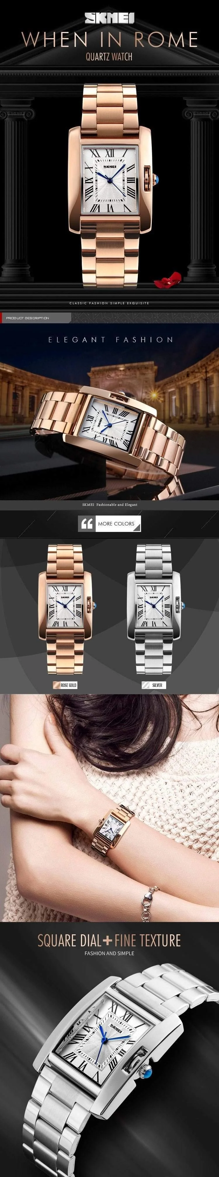 Damenuhr Uhr Damenuhren Luxus Edelstahl Analog Quarzuhr Damen Relogio feminino Montre Femme