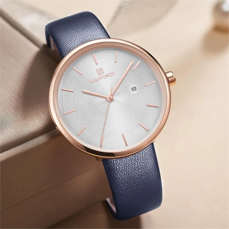 Damenuhr, modisch, Quarz, Dame, PU-Armband, einfaches Datum, lässig, wasserdicht, Armbanduhr, Geschenk für Mädchen/Frau/Frauen