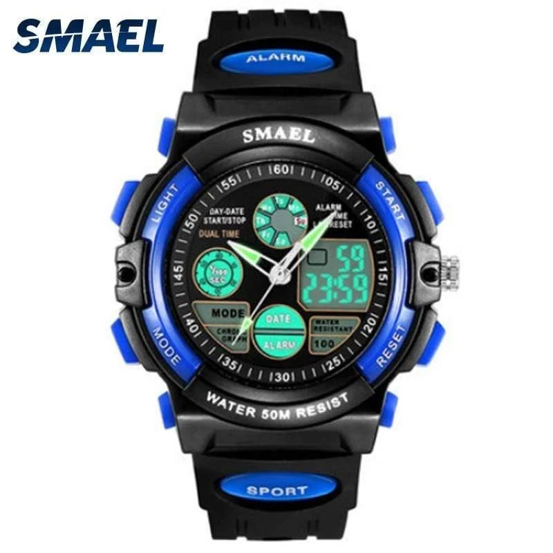 Digitaluhr Kids Boy SMAEL Kinderuhr für Jungen und Mädchen Geschenk Sportuhr Wasserdicht 0508 Kinderuhren Digital Children