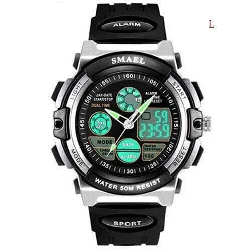 Digitaluhr Kids Boy SMAEL Kinderuhr für Jungen und Mädchen Geschenk Sportuhr Wasserdicht 0508 Kinderuhren Digital Children