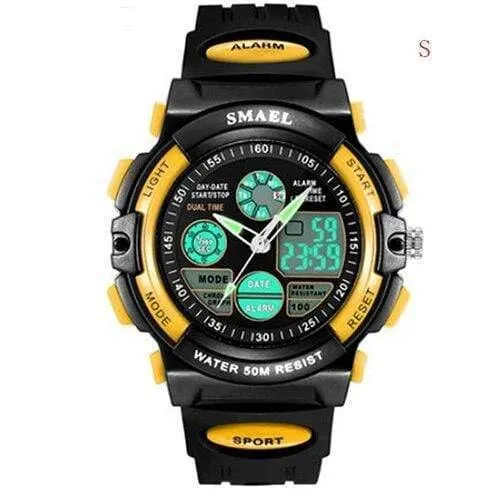 Digitaluhr Kids Boy SMAEL Kinderuhr für Jungen und Mädchen Geschenk Sportuhr Wasserdicht 0508 Kinderuhren Digital Children
