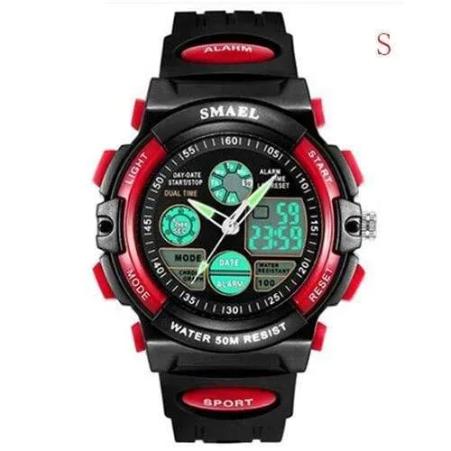 Digitaluhr Kids Boy SMAEL Kinderuhr für Jungen und Mädchen Geschenk Sportuhr Wasserdicht 0508 Kinderuhren Digital Children