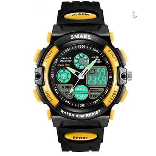 Digitaluhr Kids Boy SMAEL Kinderuhr für Jungen und Mädchen Geschenk Sportuhr Wasserdicht 0508 Kinderuhren Digital Children