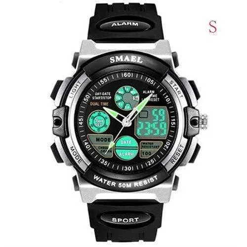 Digitaluhr Kids Boy SMAEL Kinderuhr für Jungen und Mädchen Geschenk Sportuhr Wasserdicht 0508 Kinderuhren Digital Children