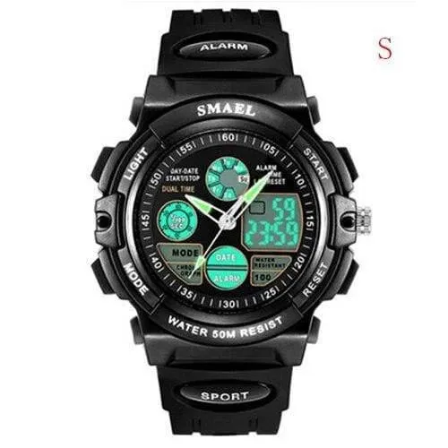 Digitaluhr Kids Boy SMAEL Kinderuhr für Jungen und Mädchen Geschenk Sportuhr Wasserdicht 0508 Kinderuhren Digital Children