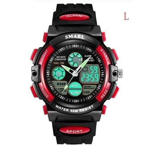 Digitaluhr Kids Boy SMAEL Kinderuhr für Jungen und Mädchen Geschenk Sportuhr Wasserdicht 0508 Kinderuhren Digital Children