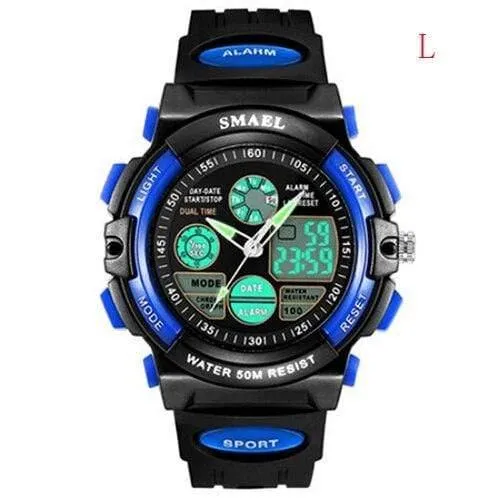 Digitaluhr Kids Boy SMAEL Kinderuhr für Jungen und Mädchen Geschenk Sportuhr Wasserdicht 0508 Kinderuhren Digital Children