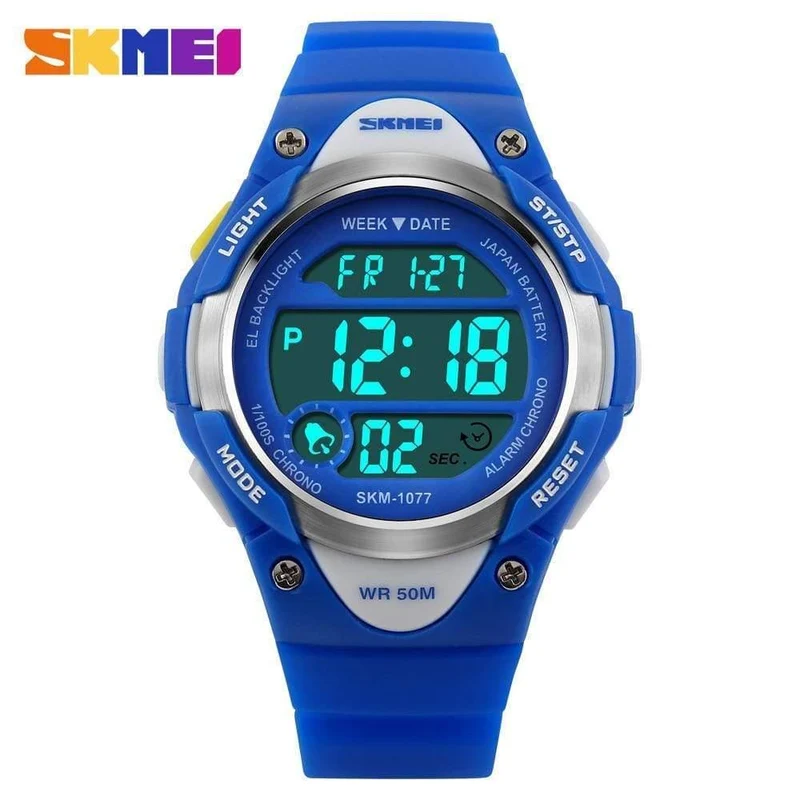 Kinderuhren, Alarm, Stoppuhr, wasserdicht, Schwimmen, LED-Digitaluhr für Jungen, Mädchen, Studenten, Armbanduhren