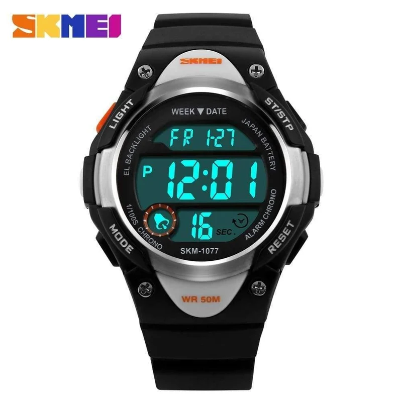 Kinderuhren, Alarm, Stoppuhr, wasserdicht, Schwimmen, LED-Digitaluhr für Jungen, Mädchen, Studenten, Armbanduhren