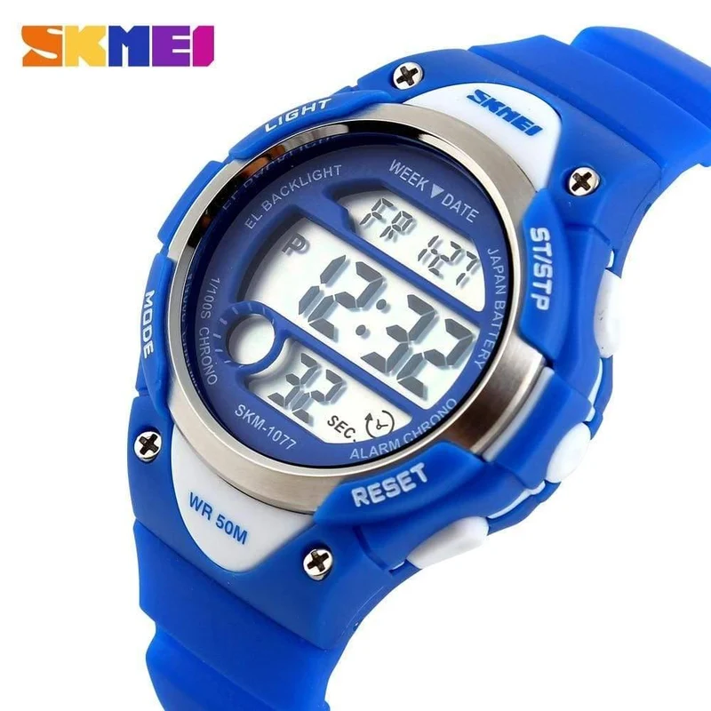 Kinderuhren, Alarm, Stoppuhr, wasserdicht, Schwimmen, LED-Digitaluhr für Jungen, Mädchen, Studenten, Armbanduhren