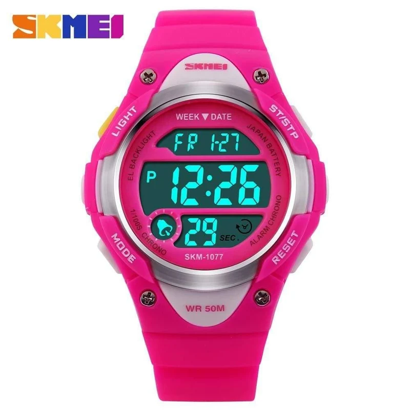 Kinderuhren, Alarm, Stoppuhr, wasserdicht, Schwimmen, LED-Digitaluhr für Jungen, Mädchen, Studenten, Armbanduhren